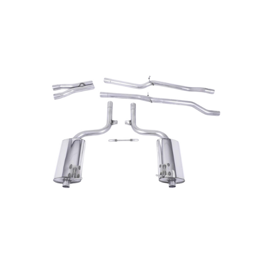 Audi > S4 > B6 NON-RESONATED (LOUDER) CAT-BACK EXHAUST SYSTEM WITH GT100 TRIMS