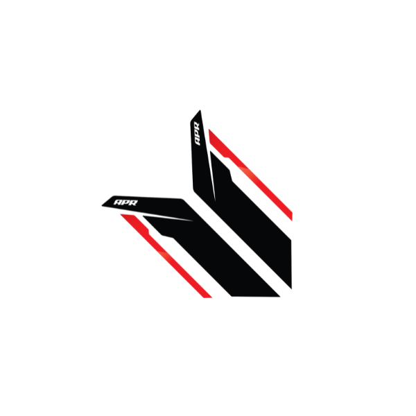 APR SIDEBURNS - BLACK APR / RED STRIPE