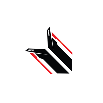APR SIDEBURNS - BLACK APR / RED STRIPE